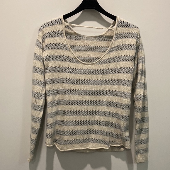Bethany Mota Striped Scoop-Back Knit Sweater​​​​​​​ - Picture 13 of 16